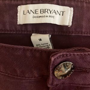 Maroon color Lane Bryant jeans